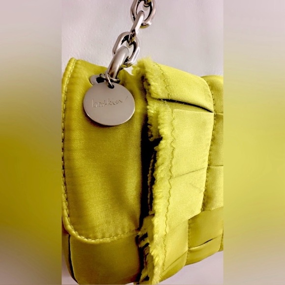 Botkier Sateen Shoulder Bag w/ Heavy Chain - Lime Green - Like New $295 MSRP - Picture 16 of 16